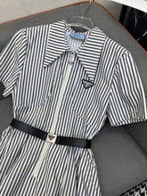 PRADA STRIPED DRESS WITH BELT 269117